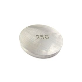 Pastiglia regolazione valvole JMP spessore 2,5 mm D.25