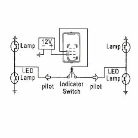 JMP 12V 7-poliges LED-Blinkrelais