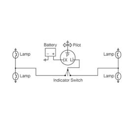 JMP 12V 3-poliges mechanisches Blinkrelais