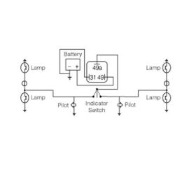JMT 12V 3-poliges elektronisches Blinkerrelais