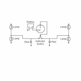 JMP 6V 2-poliges mechanisches Blinkerrelais