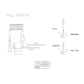 NOTAUS SCHALTER BD22-0076 KILL SWITCH UNIVERSAL NEU