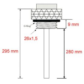 JMP Ölthemperaturanzeige BH12-0300WF 26x1,5 mm für BMW R