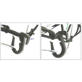 Rete elastica bagagli JMP 40x40 con 6 ganci