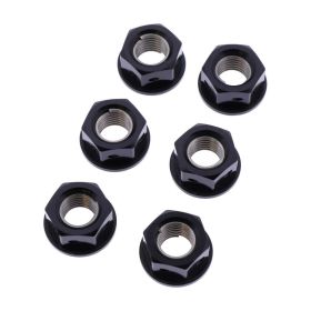 Set 6 dadi corona JMP M10x1,25 mm alluminio Racing nero