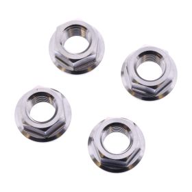 Set 4 dadi corona JMP M10x1,25 mm acciaio inox V4A