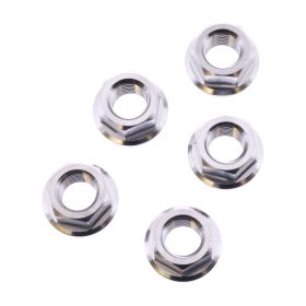 Set 5 dadi corona JMP M10x1,25 mm acciaio inox V4A