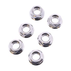 Set 6 dadi corona JMP M10x1,25 mm acciaio inox V4A