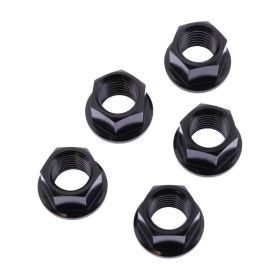 Set 5 dadi corona JMP M12x1,5 mm acciaio inox V4A nero