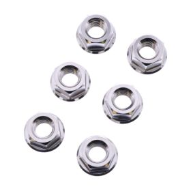 Set 6 dadi corona JMP M8x1,25 mm acciaio inox V4A