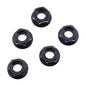 Set 5 dadi corona JMP M8x1,25 mm acciaio inox V4A nero