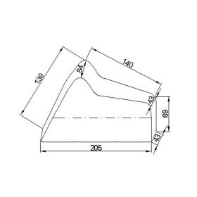 Telo coprimoto JMP 500-999CC argento/blu 205cm