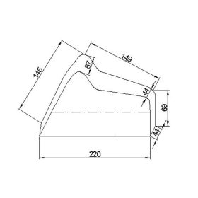 Telo coprimoto JMP 500-999CC argento/blu 220cm