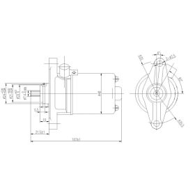 Motorino avviamento JMP MQD407C 10 denti rotazione sinistra