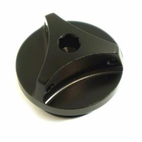 JMP Ölstopfen M27X3MM schwarzes Aluminium