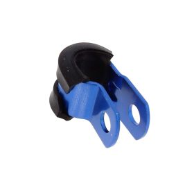 SUPPORTO TUBO FRENO 5MM ALLUMINIO BLU