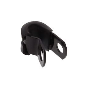 SUPPORTO TUBO FRENO 5MM ALLUMINIO NERO