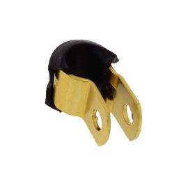 SUPPORTO TUBO FRENO 5MM ALLUMINIO ORO