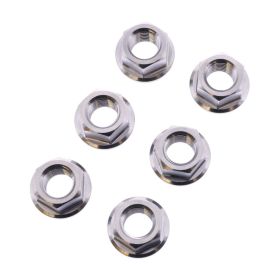 Set 6 dadi corona JMP M10x1,25 mm titanio