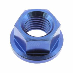 JMP M10x1.25 Titanium Blue Crown Fixing Nuts