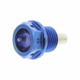 Tappo scarico olio JMP M14x1,5 12mm blu in titanio