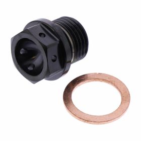 Tappo scarico olio magnetico JMP M16x1,5x12 mm titanio nero