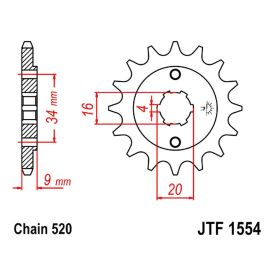 CATENA JMT 520X PIGNONE 13 CORONA 40 GOR