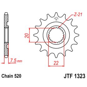 CHAIN JMT 520X PINION 12 SPROCKET 50 GOR