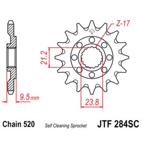 CATENA JMT 520X PIGNONE 13 CORONA 40 GOR
