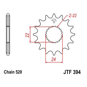 CATENA JMT 520X PIGNONE 14 CORONA 49 GOR