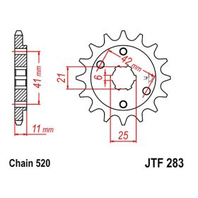 CATENA JMT 520X PIGNONE 15 CORONA 44 GOR