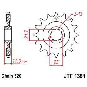 CATENA JMT 520X PIGNONE 15 CORONA 41 GOR