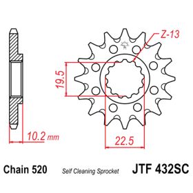 CATENA JMT 520X PIGNONE 13 CORONA 48 GOR