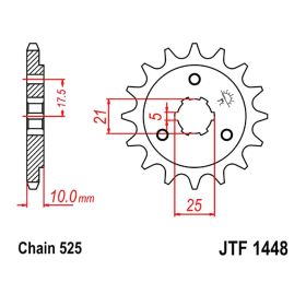 CATENA JMT 525X2 PIGNONE 15 CORONA 41 GOR