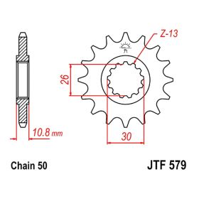 CATENA JMT 530X2 PIGNONE 18 CORONA 39 GOR