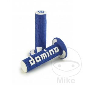 JMT A36041C4846A7-0 MOTORCYCLE GRIPS BLUE - WHITE