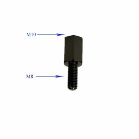 JMT Schwarz Spiegeladapter M8 auf M10X1.25