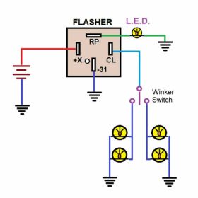 JMT 12V 4-Pin Elektronisches Blinkerrelais