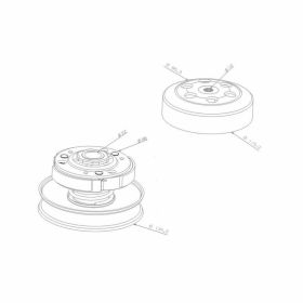Komplette Kupplung 107mm 101 OKTAN IP32568