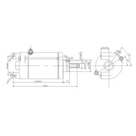 Moteur de démarrage JMT MQD6828 10 dents rotation à droite pour Honda VT 750