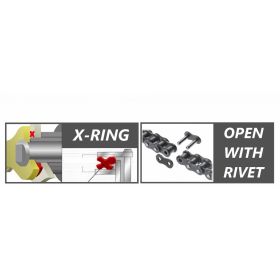 KIT TRASMISSIONE CATENA JT 530X1R STR