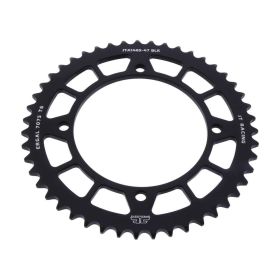 Corona JT 47 denti passo 420 nera alluminio per Kawasaki KX 65