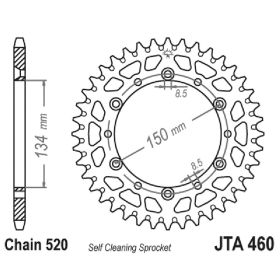 CORONA ALLUMINIO 7075T6 JTA 460 Z50