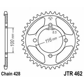 CORONA ALLUMINIO 7075T6 JTA 462 Z51
