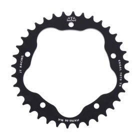 Corona JT JTA752.36BLK passo 525 denti 36 alluminio nero