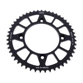Corona JT JTA798.49BLK passo 428 denti 49 alluminio nero