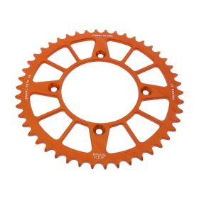 Corona JT 46 denti passo 520 arancio alluminio per Ktm