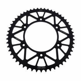Corona JT 52 denti passo 520 nera alluminio JTA897.52BLK