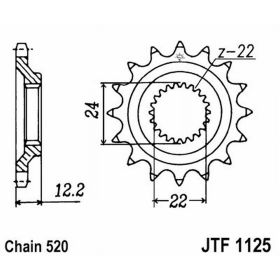JT JTF1125.15 PINION