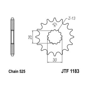 JT JTF1183.17 Pinion